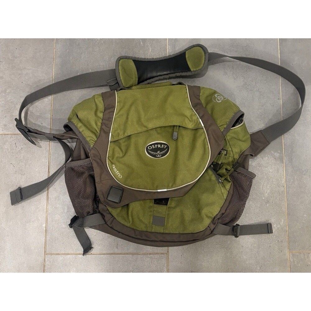 Osprey Astro Messenger Bag Green Grey Laptop Travel Mens Shoulder Bag Nylon